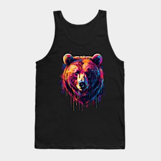 Grizzly Bear Foraging Footsteps Tank Top